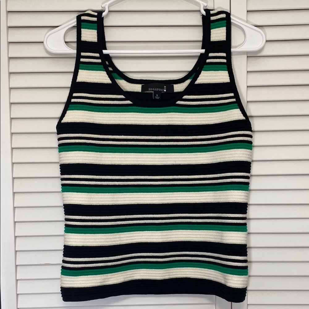 Black and White Tank Top with Modern Silhouette